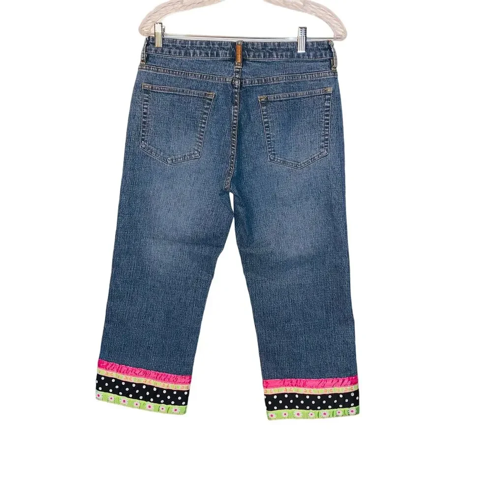 Lee Cropped Jeans size 7/8 - Picture 3 of 6